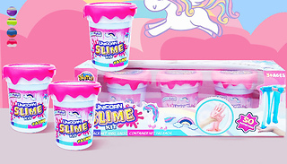 3-Piece Unicorn Slime Kit - 4 Colours