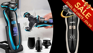 Electric LED Display Razor with Optional Accessories - 2 Colours