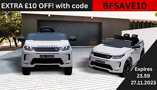Kids White Land Rover Discovery Ride On Car 
