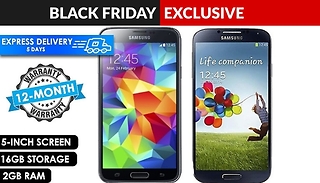 Samsung Galaxy S4 or S5 5-Inch 16GB 2GB RAM Black