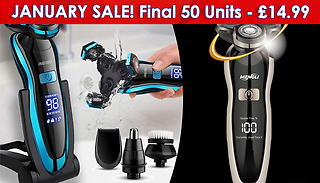 Electric LED Display Razor with Optional Accessories - 2 Colours