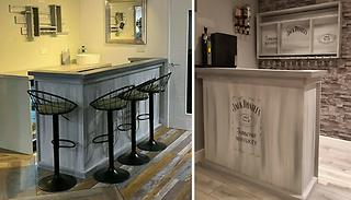 Reclaimed Wooden Home Bar Units - 2 Options