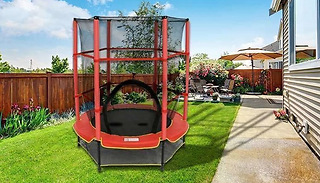 4.5ft Outdoor Trampoline With Safety Net
