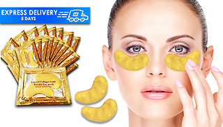 20 'Crystal' Gold Collagen Eye Masks