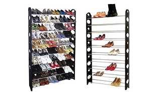 50-Pair 10-Tier Shoe Rack