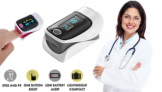 Fingertip Oxygen and Pulse Rate Monitor Oximeter - 4 Colours
