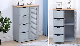 Bathroom Storage Cabinet Unit - with 4 Drawers & 1 Cupboard! 