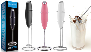 Milk Frother with Stand - 5 Colours