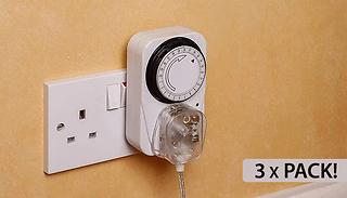 3-Pack Plug Socket Timer