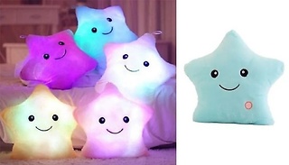 Light-Up Glowing Star Pillow - 5 Colours