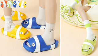 Cute Fish Shaped EVA Anti-Slip Sliders - 4 Colours & 8 Sizes