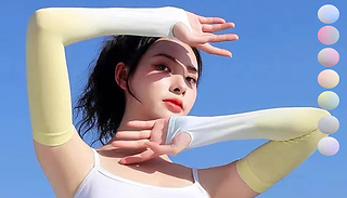 Pair of Sun Protection Ice Silk-Like Arm Sleeves - 8 Colours
