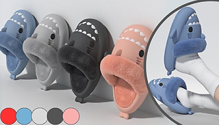 Winter Plush Shark Sliders - 5 Colours, 5 Sizes