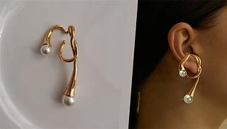 Irregular Ear Dangle Clip Earrings