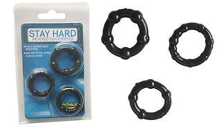 3-Pack Beaded Cock Rings