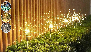 Outdoor Solar Firework Stake Light - 3 Colours