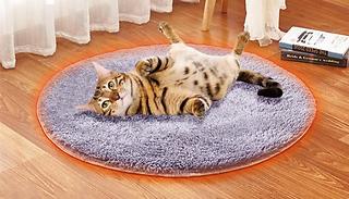 Plush Round USB Heated Pet Bed - 7 Colours