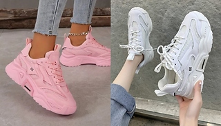 Chunky Platform Mesh Trainers - 5 Colours & Sizes