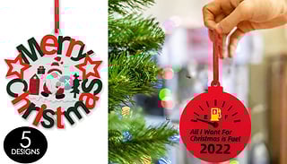 1 or 5 'All I Want For Christmas Is Fuel' Ornaments - 5 Designs