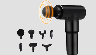 LCD Vibration Massage Gun With 8 Attachments
