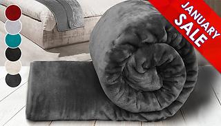 Large Super Soft Faux Fur Mink Throw - 6 Colours