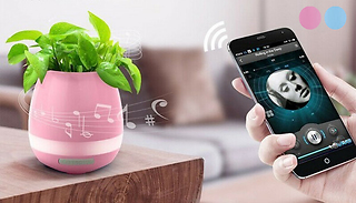 3-in-1 Smart Flowerpot Nightlight and Bluetooth Speaker - 2 Colours