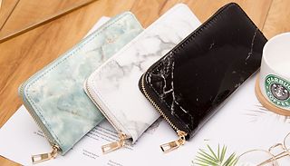 PU Leather Marble Print Purse - 3 Colours