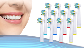 4, 8, 12 or 16-Pack of Oral B-Compatible Toothbrush Heads - 4 Designs