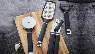 Tower 4-Piece Precision Soft-Touch Steel Kitchen Set