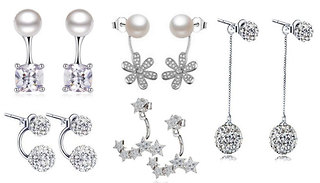 Swarovski Elements Earring Bundle - 5 Pairs
