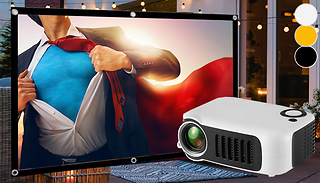 Portable 1080P HD Mini Projector - 3 Colours