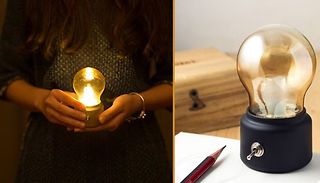 Rechargeable Retro Bulb Night Light - 2 Colours 