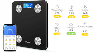 Smart Digital Body Fat & BMI Bathroom Scale