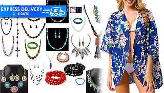 3-Piece Boho Jewellery & Beach Cover Summer Bundle