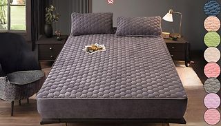 Thick Quilted Mattress Cover - 9 Colours, 4 Sizes
