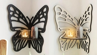 Butterfly-Shaped Corner Shelf - 2 Colours