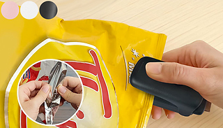 1 or 2 Portable Food Bag Sealer and Cutter - 4 Colours