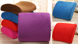 Memory Foam Lumbar Pillow - 5 Colours