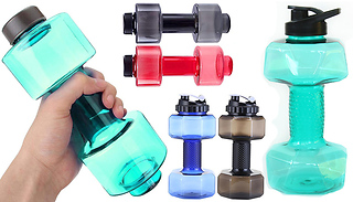 Dumbbell-Shaped Water Bottle - 4 Colours, 3 Sizes 