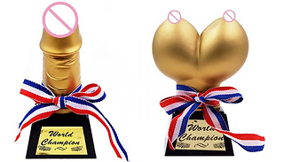 Funny Hen Party Spoof Trophy - 2 Designs