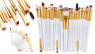 20-Pack of Makeup Brushes