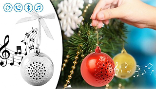 Bluetooth Christmas Tree Bauble Speaker - 4 Colours