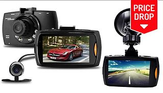 HD Car Dash Cam With Rear View - Optional 16GB SD Card