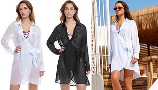 Summer Bikini Cover-Up Mesh Cardigan - 2 Colours