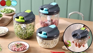 Manual Food Processor - 3 Colours, 2 Sizes