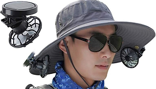 Mini Portable Clip-On Solar Powered Fan
