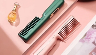 USB Portable Heated Hair Brush - 2 Colours