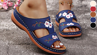 Women's Summer Embroidered Sandals - 5 Colours & 4 Sizes