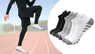 5 Pairs of Breathable Running Ankle Socks - 3 Colours 