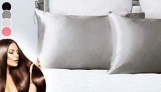 2-Pack of Hair-Smoothing Luxurious Satin Pillowcases - 5 Colours